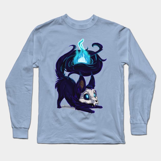 Ghost Fox Long Sleeve T-Shirt by chezzepticon